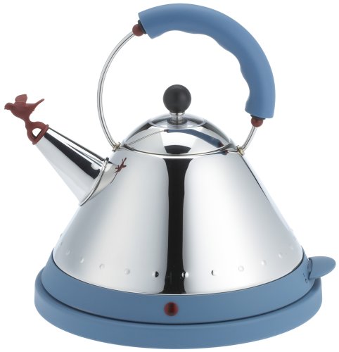 Alessi MG32 - Bouilloire electrique - bleu/acier inoxydable
