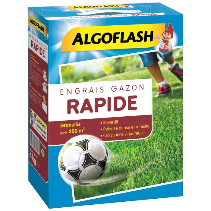 Algoflash Engrais Gazon Action Rapide 4kg