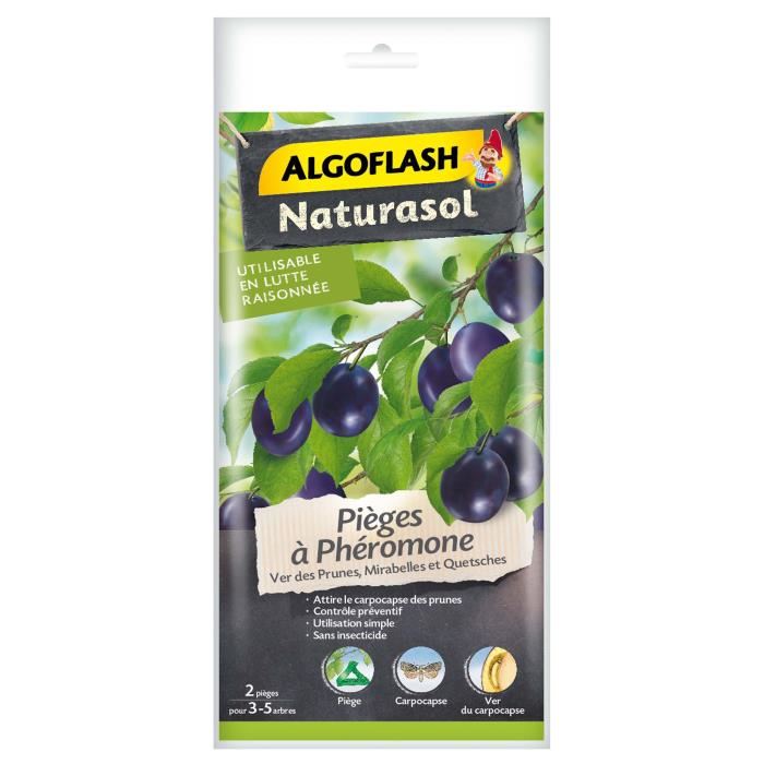 Algoflash Naturasol Pieges A Pheromone Ver Des Prunes - 2 Pieges