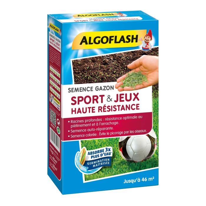 Algoflash Semence Gazon Sport Jeu Haut