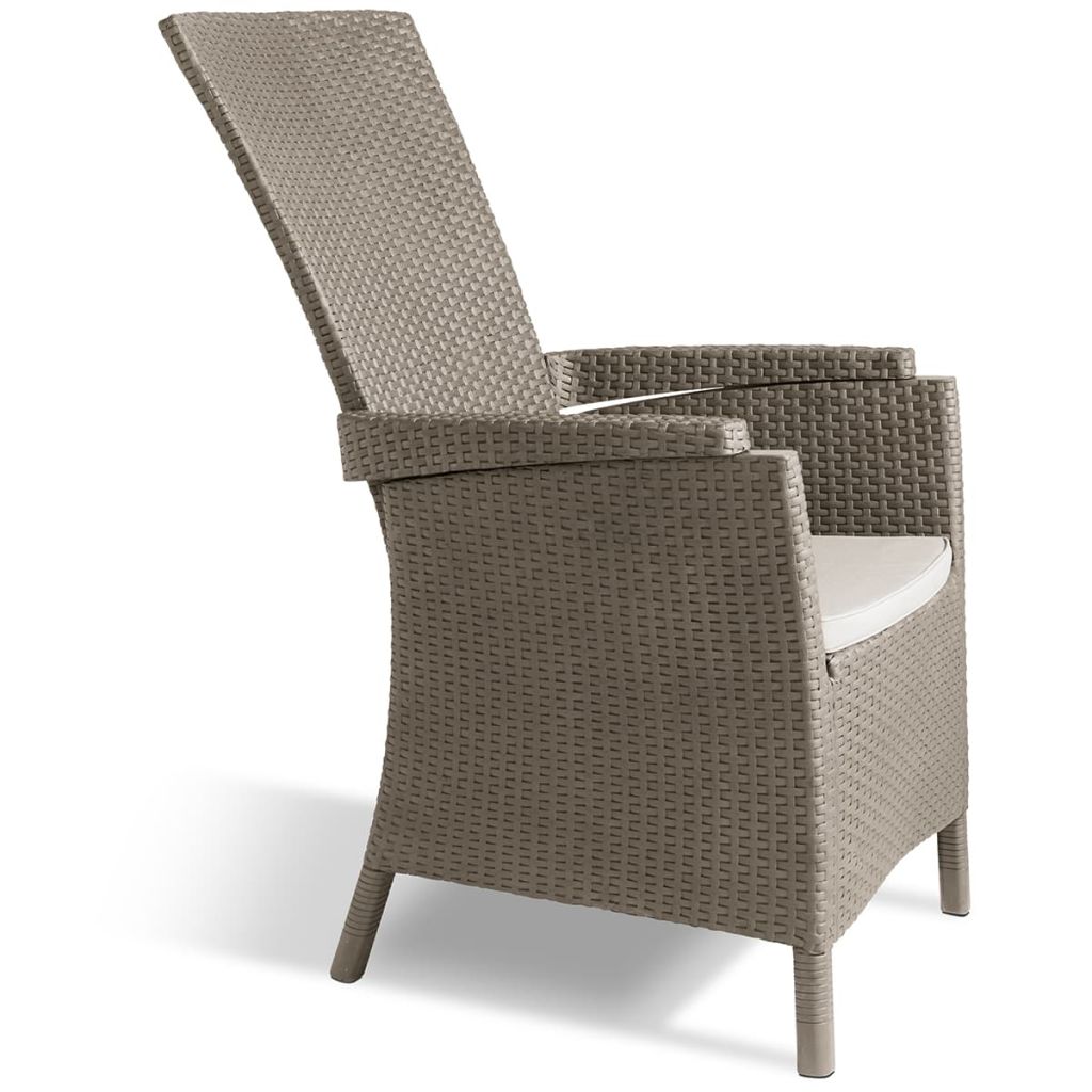 Allibert Chaise De Jardin Inclinable Vermont Cappuccino 223008