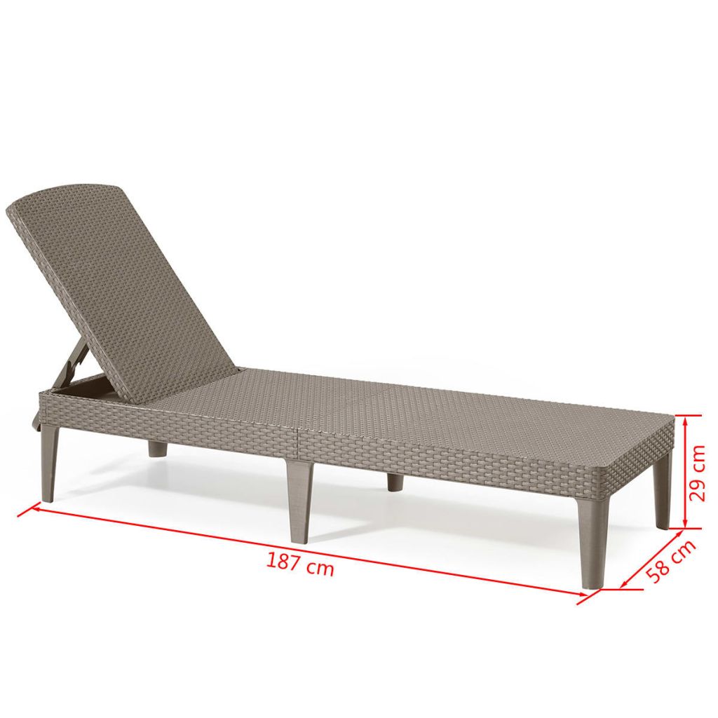 Allibert Chaise Longue Jaipur Cappuccino 235163