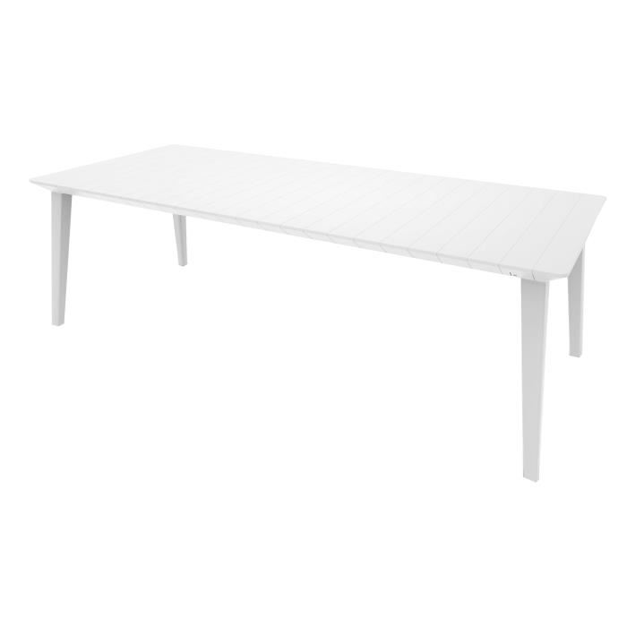 Table De Jardin - Rectangulaire - Blanc - En Resine - 8 A 10 Personnes - Lima -allibert By Keter