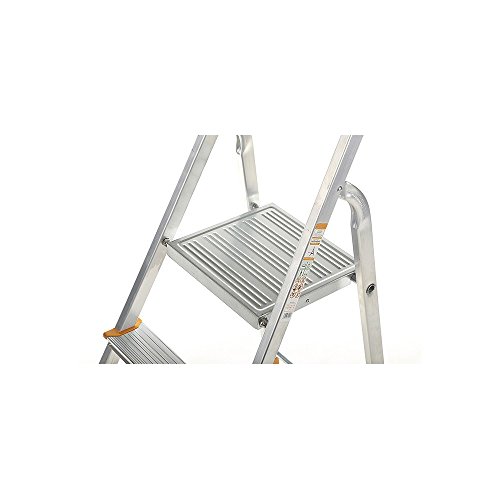 ALVE escabeau 4 marches aluminium marchepied pliable - MONMOBILIERDESIGN