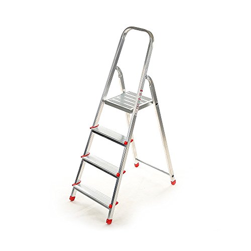 Alve Escabeau 4 Marches Aluminium Marchepied Pliable