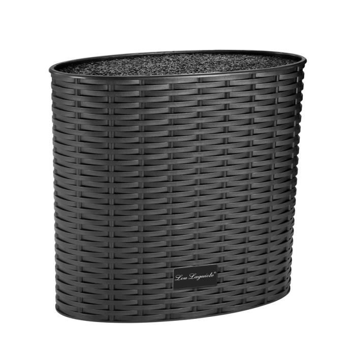 Lou Laguiole® Bloc Universel Ovale Tresse Noir Lou Laguiole Interieur Fibres