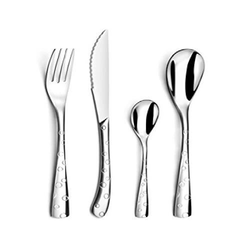 AMEFA Coffret de 24 couverts Gamme Flocon - Acier inox - Argent