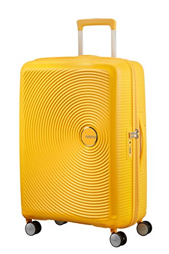 Valise Rigide American Tourister Soundbox 77cm Jaune Cadenas Tsa 4 Roulettes 360a°