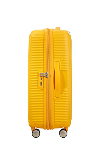 Valise Rigide American Tourister Soundbox 77cm Jaune Cadenas Tsa 4 Roulettes 360a°