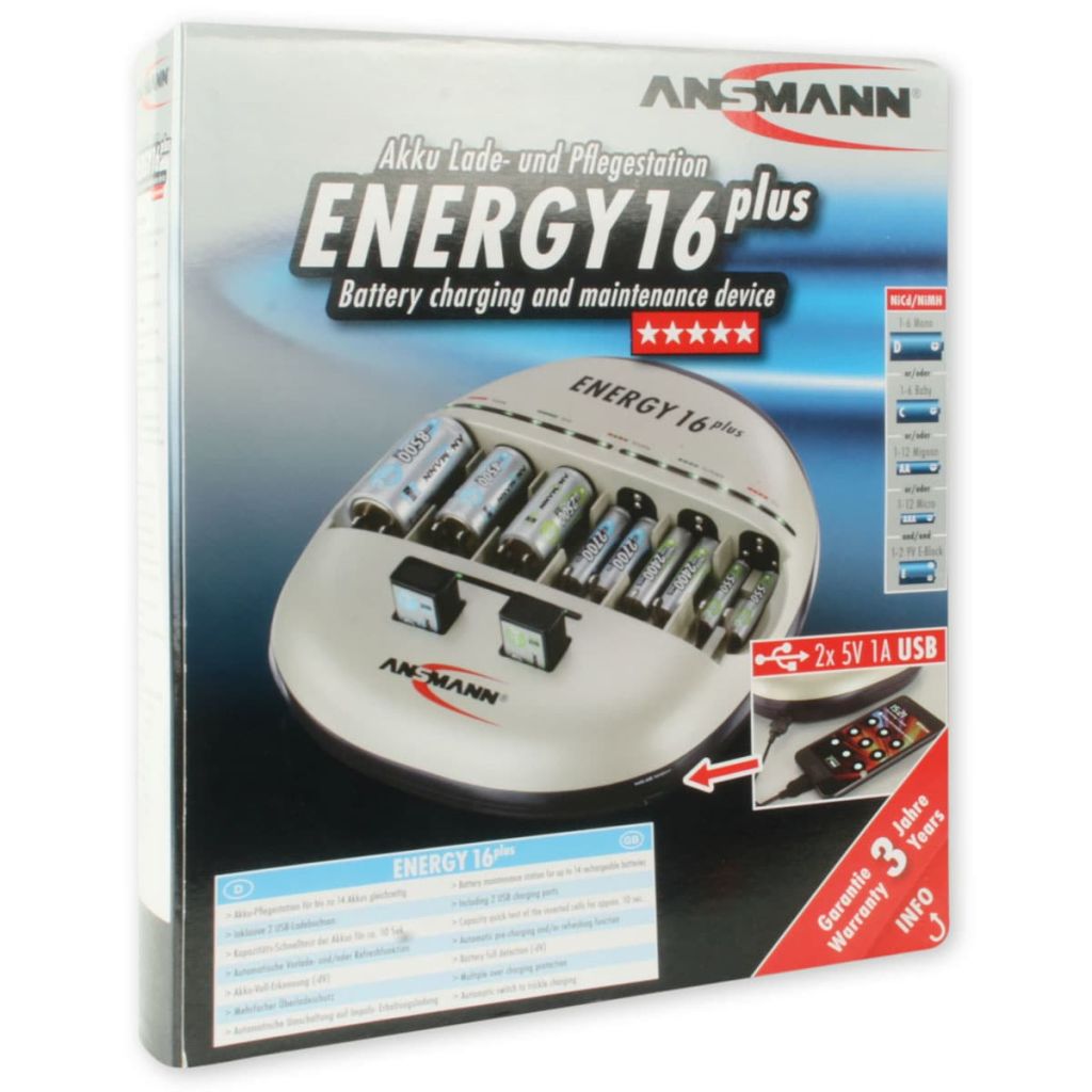 Ansmann Chargeur De Piles Energy 16 Plus 1001-0004