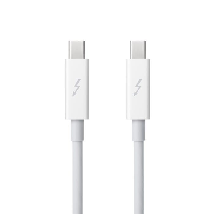 Apple - Cable Thunderbolt - Mini Displayport (m) Pour Mini Displayport (m) - 2 M - Blanc - Pour Imac; Mac Mini (fin 2012, Fin 2014, Milieu 2011); Macbook Air; Macbook Pro