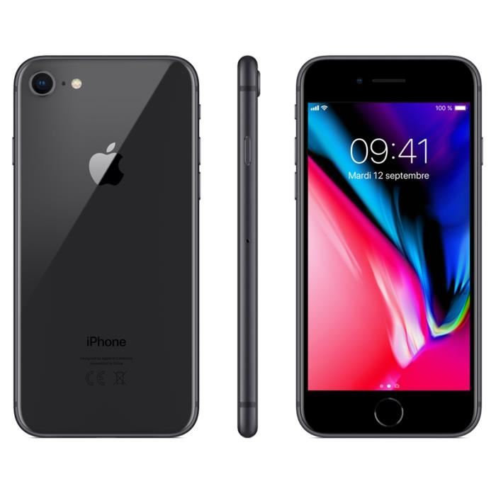 Apple - Iphone 8 Plus - 256 Go - Reconditionne - Tres Bon État - Gris Sideral