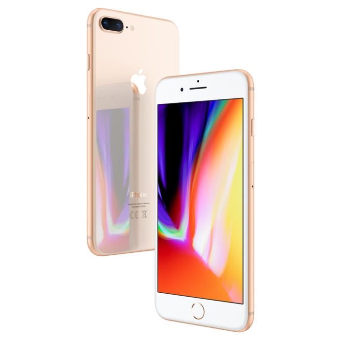 Apple - Iphone 8 Plus - 256 Go - Reconditionne - Tres Bon État - Or