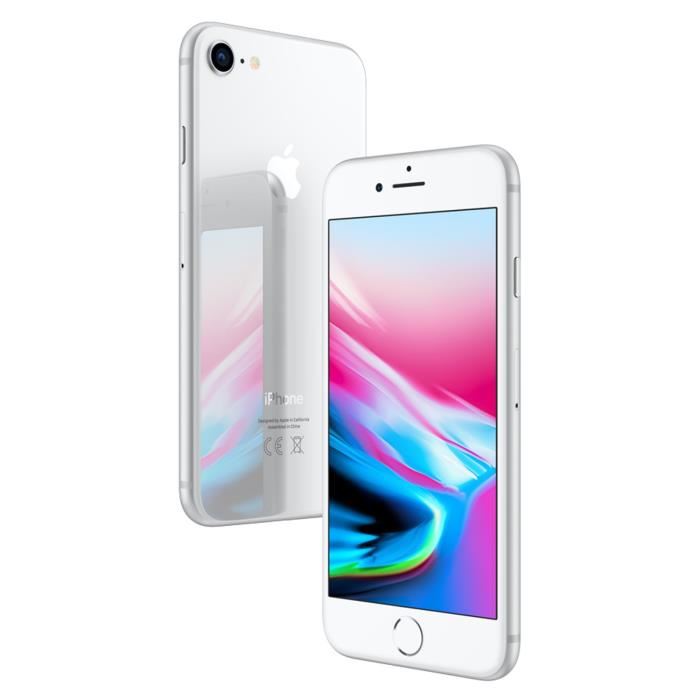 Apple - Iphone 8 - 256 Go - Reconditionne - Tres Bon État - Argent