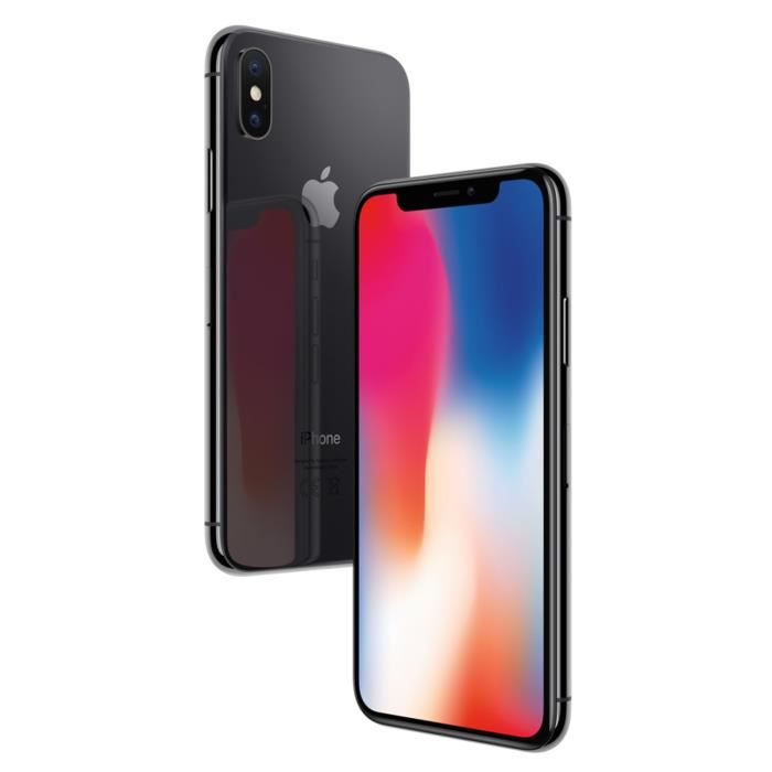 Apple - Iphone X - 256 Go - Reconditionne - Tres Bon État - Gris Sideral