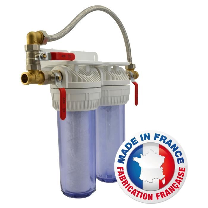 Station De Filtration Anti Tartre Aquawater Bypass Flexible 10 Debit Max 15m³h