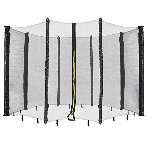 244 cm Coussin de protection pour trampoline + filet pour 6 tiges