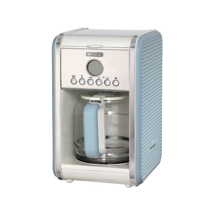Cafetiere Vintage Bleu Ariete Programmable 12 Tasses 1000w
