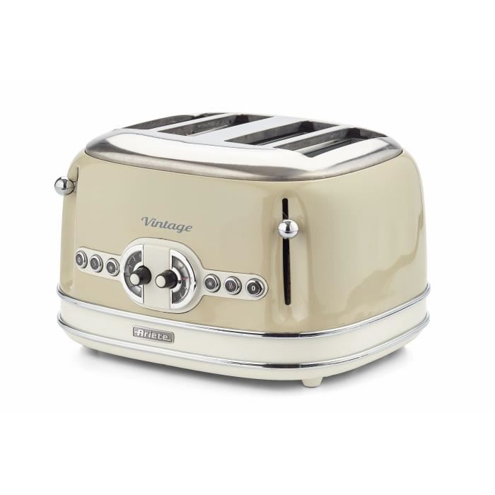 Ariete Vintage 4 Slices Toaster 156, Gri...