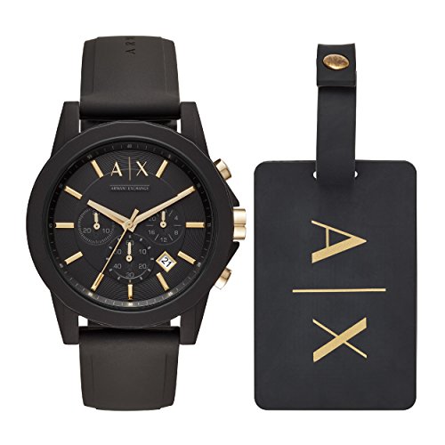 Armani Exchange Chronograph Ax7105 Chronographe Pour Homme Set Avec Pendentif