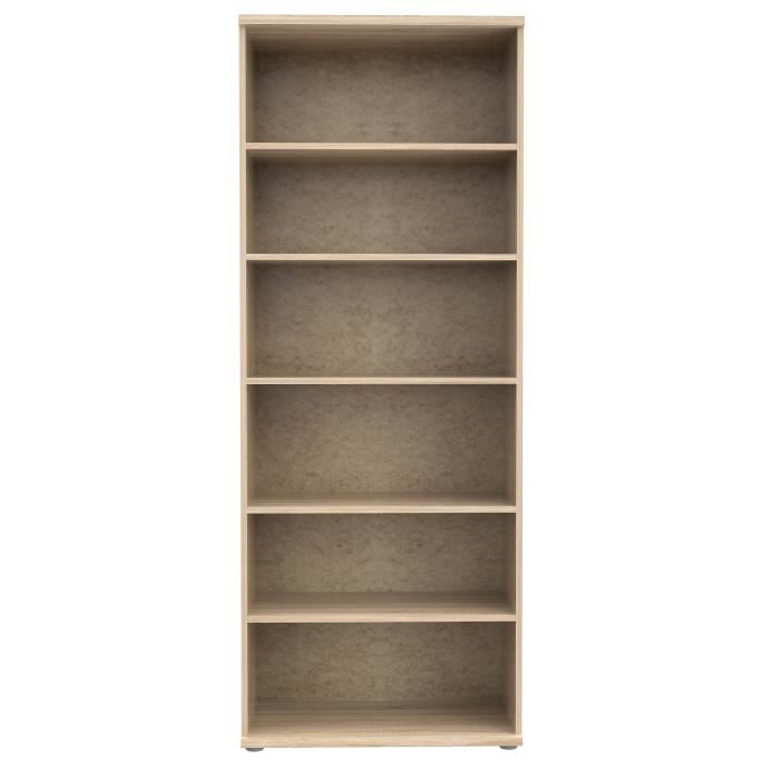 Armoire A Chaussures Misca Decor Chene Sonoma Et Blanc Mat L69 X P35 X H179cm