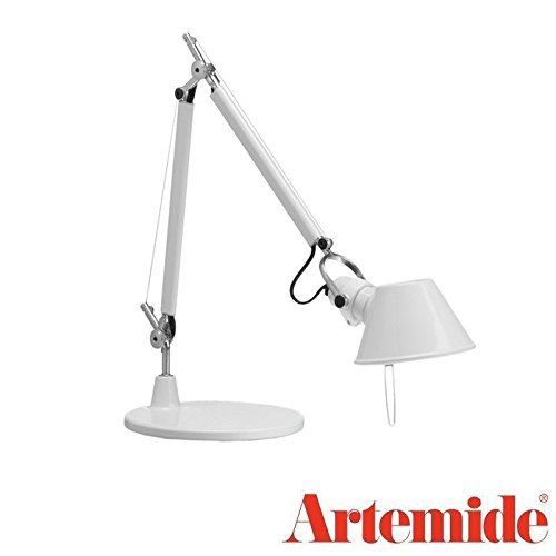 Artemide Tolomeo Micro Tavolo, Blanc - Avec Pied De Lampe