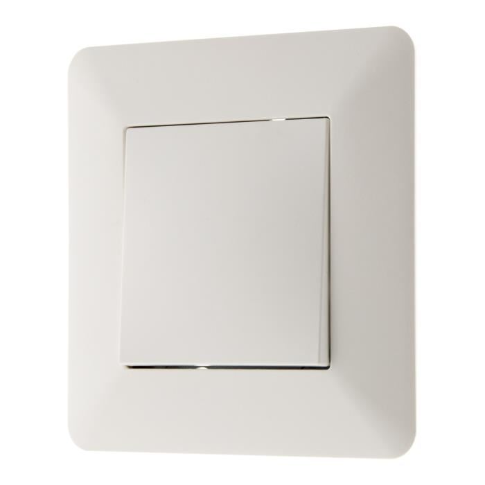 ARTEZO Interrupteur poussoir 10 A blanc