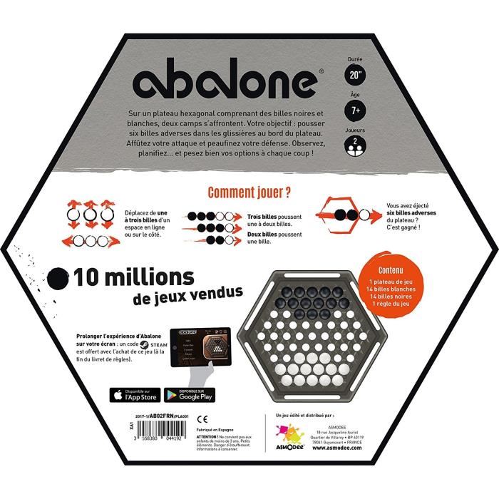 Abalone Nouvelle Edition Jeu De Societe Asmodee