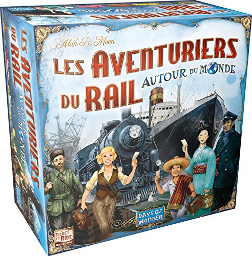 Les Aventuriers Du Rail : Autour Du Monde - Asmodee - Jeu De Societe - Jeu De Plateau