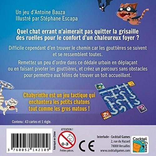 Jeu De Societe - Asmodee - Chabyrinthe - Pour 1 Joueur Ou Plus - Mixte - 30 Min