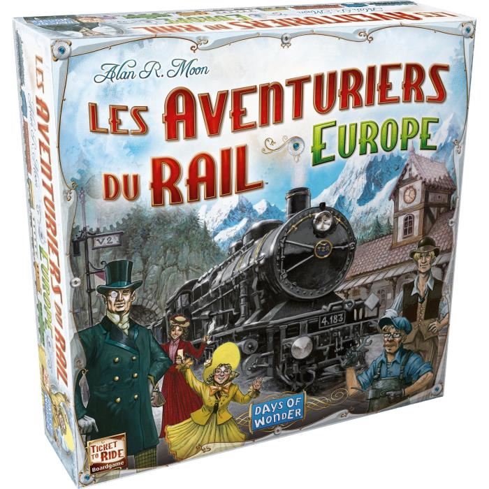 Days Of Wonder | Les Aventuriers Du Rail : Europe | Unbox Now | Jeu De Societe | À Partir De 8 Ans | Compatible Avec Alexa
