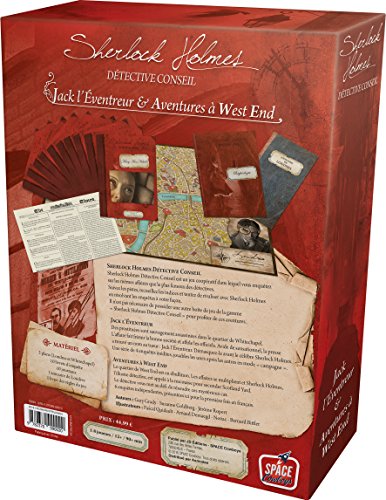 Sherlock Holmes Detective Conseil  : Jack L?Éventreur & Aventures À West End - Asmodee - Jeu De Societe - Jeu Cooperatif