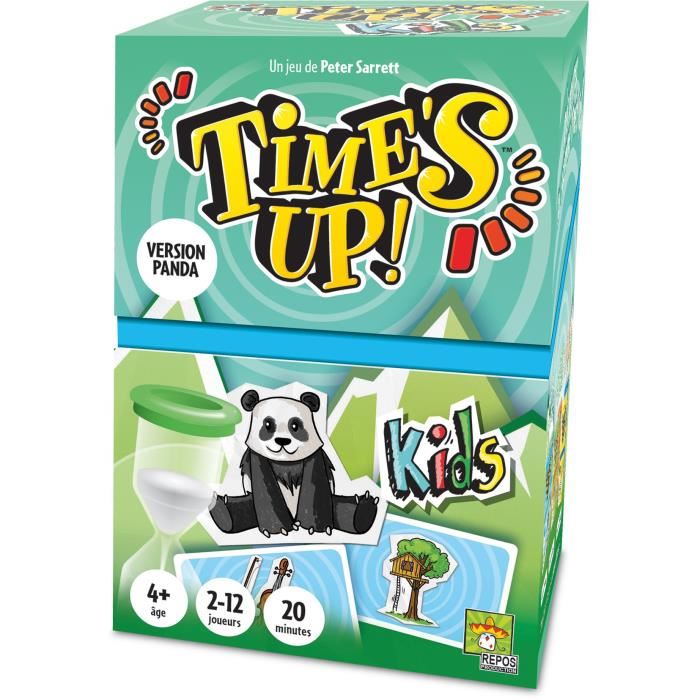 Repos Production Times Up Kids Version Panda Jeu De Societe A Partir De 4 Ans 2 A 12 Joueurs 20 Minutes