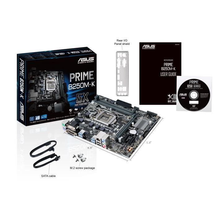 Asus Carte Mere Prime B250m-k - Socket Lga 1151 - 2400 Mhz