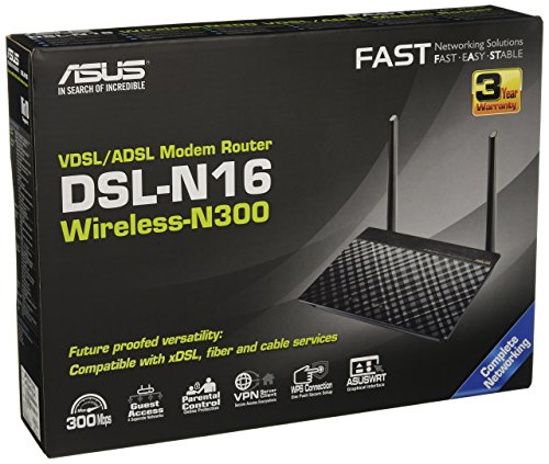 ASUS Routeur sans fil DSL N16 Modem ADSL Commutateur 4 ports