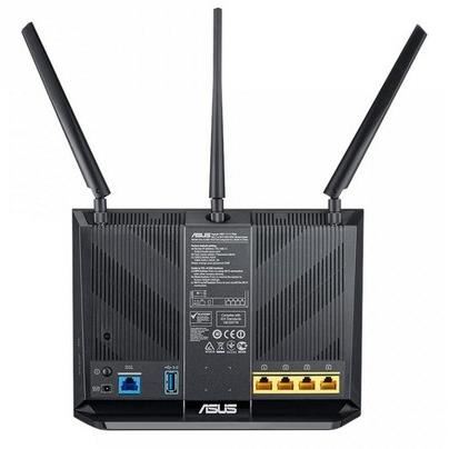 Routeur Sans Fil - Asus - Dsl-ac68u - Modem Adsl - Commutateur 4 Ports - Bi-bande 1900 Mbits/s