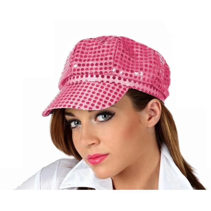 ATOSA Casquette Disco Rose Paillette