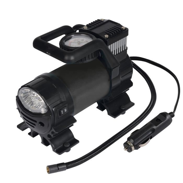 AUTOBEST Compresseur d'air Analogique avec Lampe  12V 145W