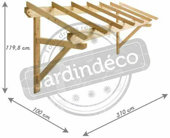 jardipolys Auvent sapin - MAR3110