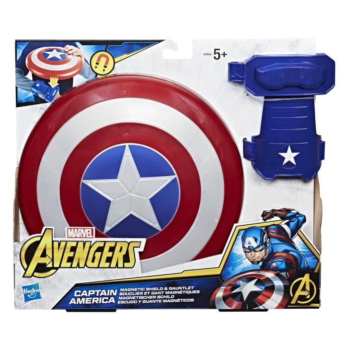 Bouclier Magnetique Et Gant De Captain America - Hasbro - Avengers Endgame - Enfant - Garcon - A Partir De 5 Ans