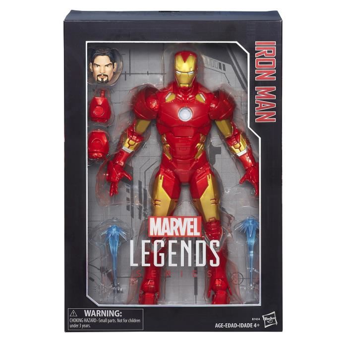 Figurine Premium Marvel Legends 30cm Iron Man Avengers Rouge 30 Points Darticulation