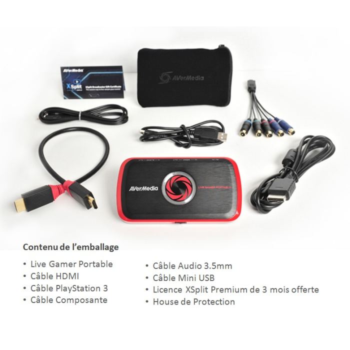 Avermedia Live Gamer Portable C875 Adaptateur Dentree Video Hi Speed Usb