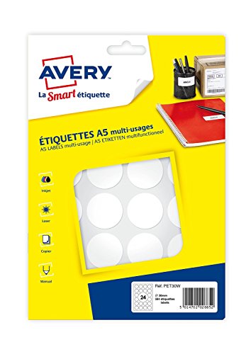 Avery Boite De 384 Etiquettes Multi Usag...