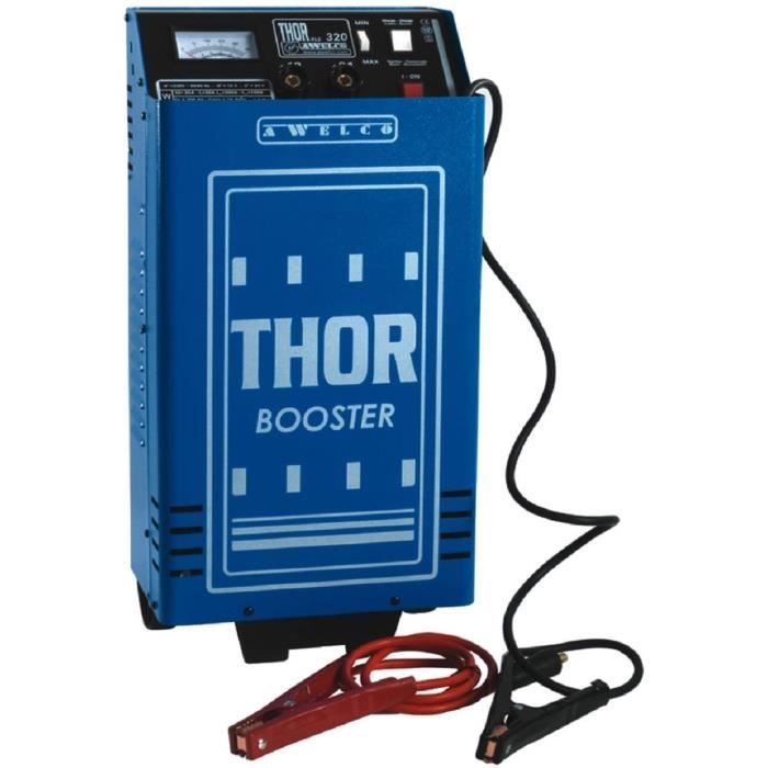 Awelco Thor 320 Booster - Chargeur De Batterie/demarreur - Sur Chariot - Monophase - Batteries 24-12v