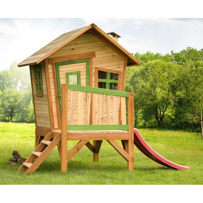 AXI Maisonnette Enfant Cabane en bois sur pilotis Robin