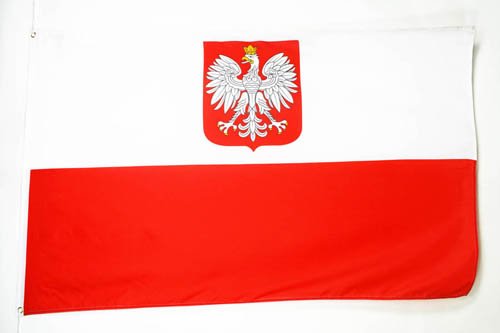 Az Flag - Drapeau Pologne Avec Aigle - 1...
