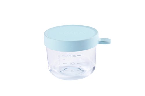 Pots De Conservation En Verre Beaba 150 Ml Extra Resistant Bleu