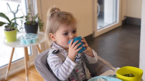 Verre Ventouse Pour Enfant - Beaba - Bleu - 100% Silicone - Resistant - Sans Bpa