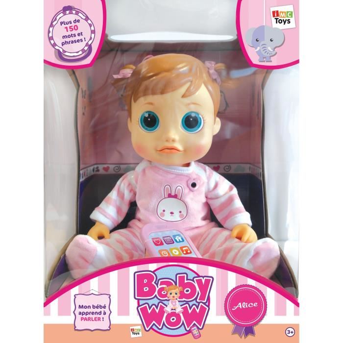 Poupee Interactive Baby Wow Alice De Imc Toys Pour Fille A Partir De 3 Ans