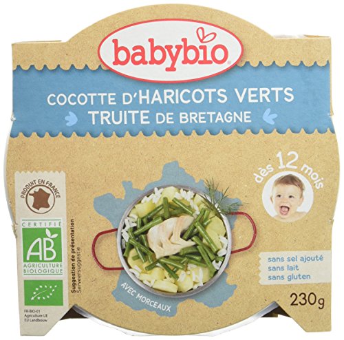 Assiette Menu Legumes Verts Et Truite Bio - Babybio